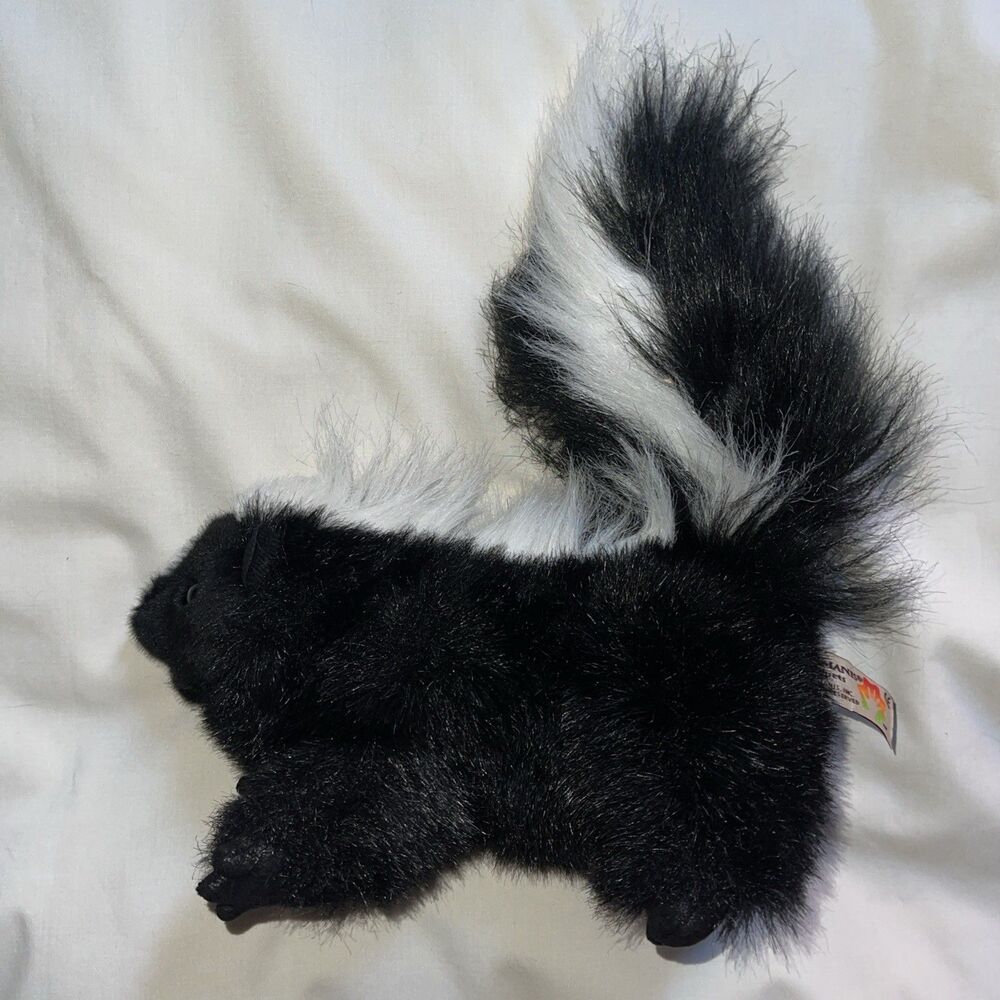 Folkmanis Skunk Hand Puppet Realistic Plush Stuffed Animal Full Body 10” Retired
